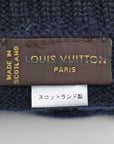 Louis Vuitton Damier Gloves Cashmere Navy Blue