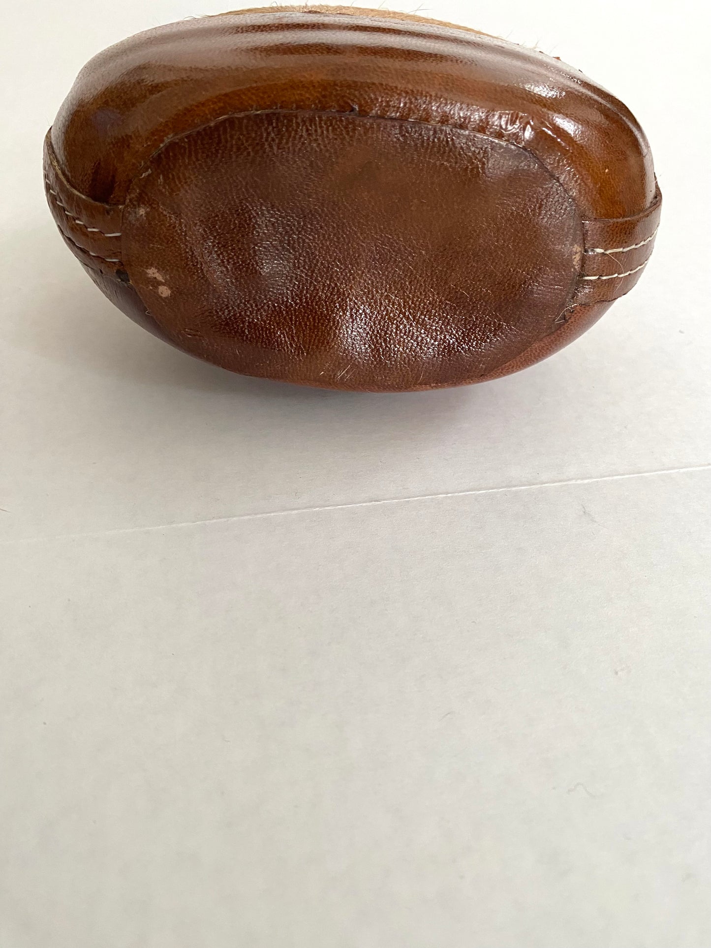 Mid Century Mexican Cowhide Leather Tequila Bottle