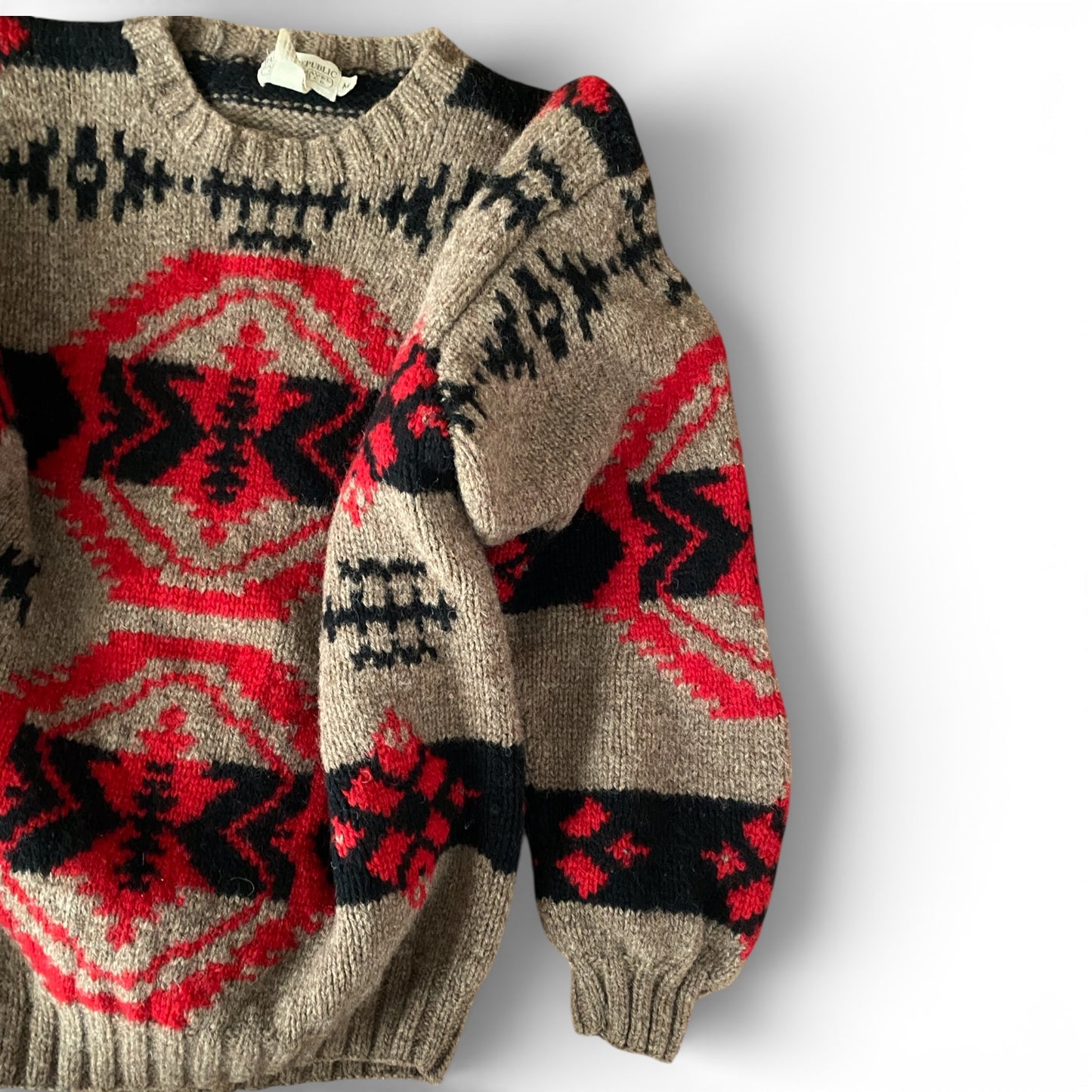 80s Banana Republic Southwestern Motif Sweater