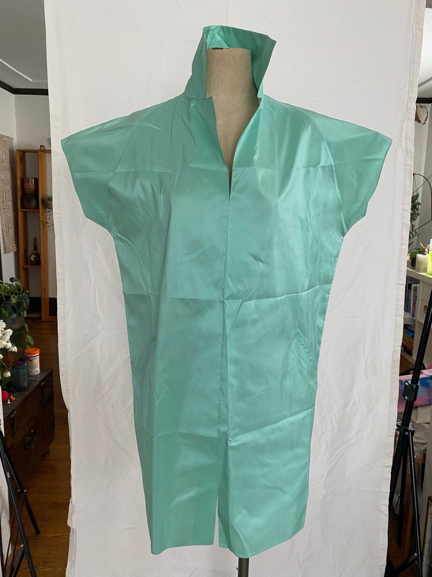 Shamask Mint Green Silk Tunic