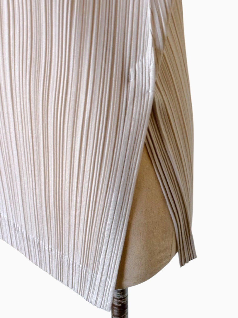 ISSEY MIYAKE Pleats Please Ivory Blouse