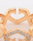 Cartier C Hearts Diamond Ring Gold