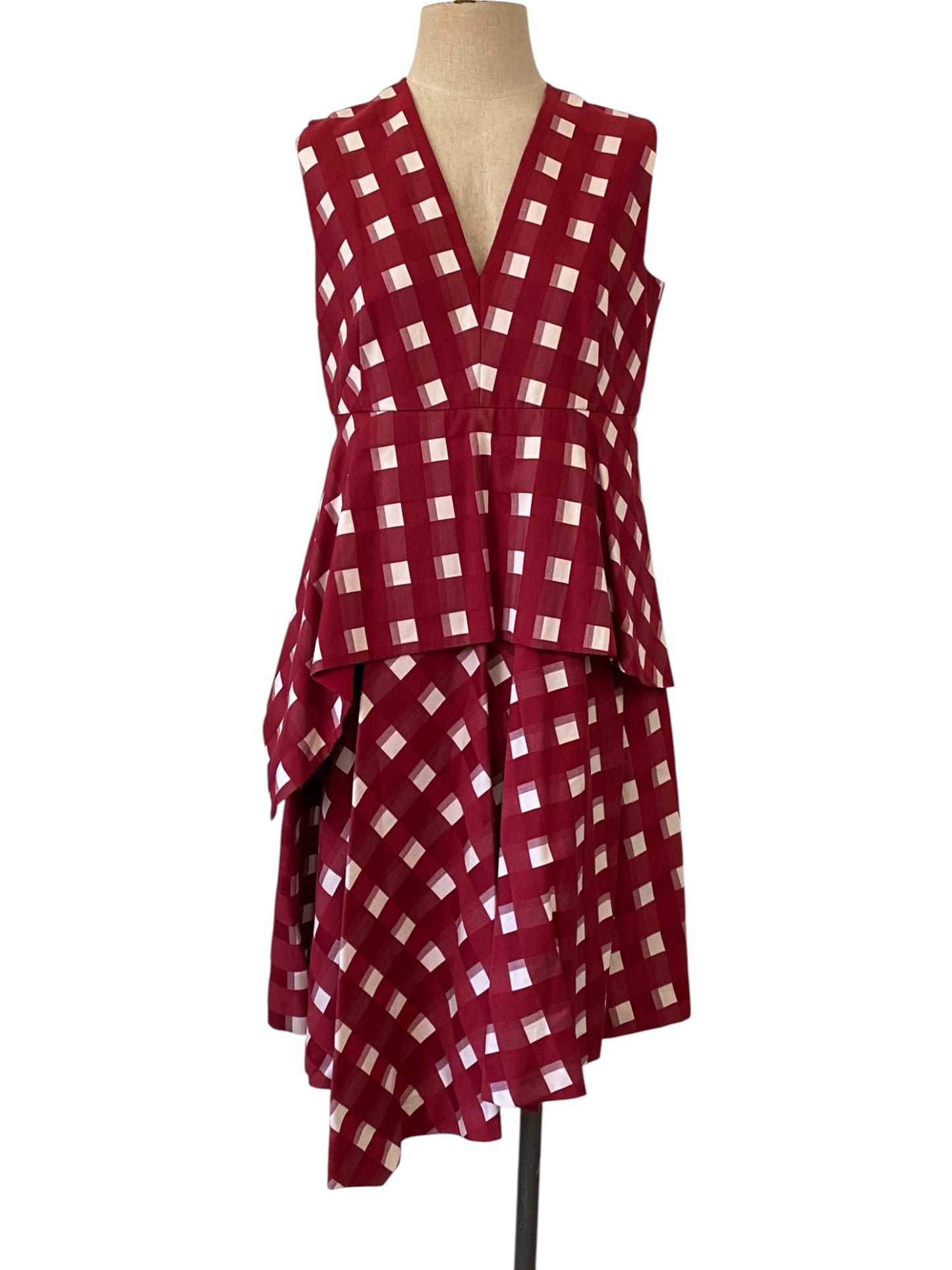 Sportmax Checkered Layered Dress