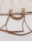 Chanel Canvas Deauville Tote Bag Light Beige