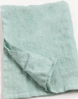 Stone Washed Linen Tea Towel - Ocean Spray