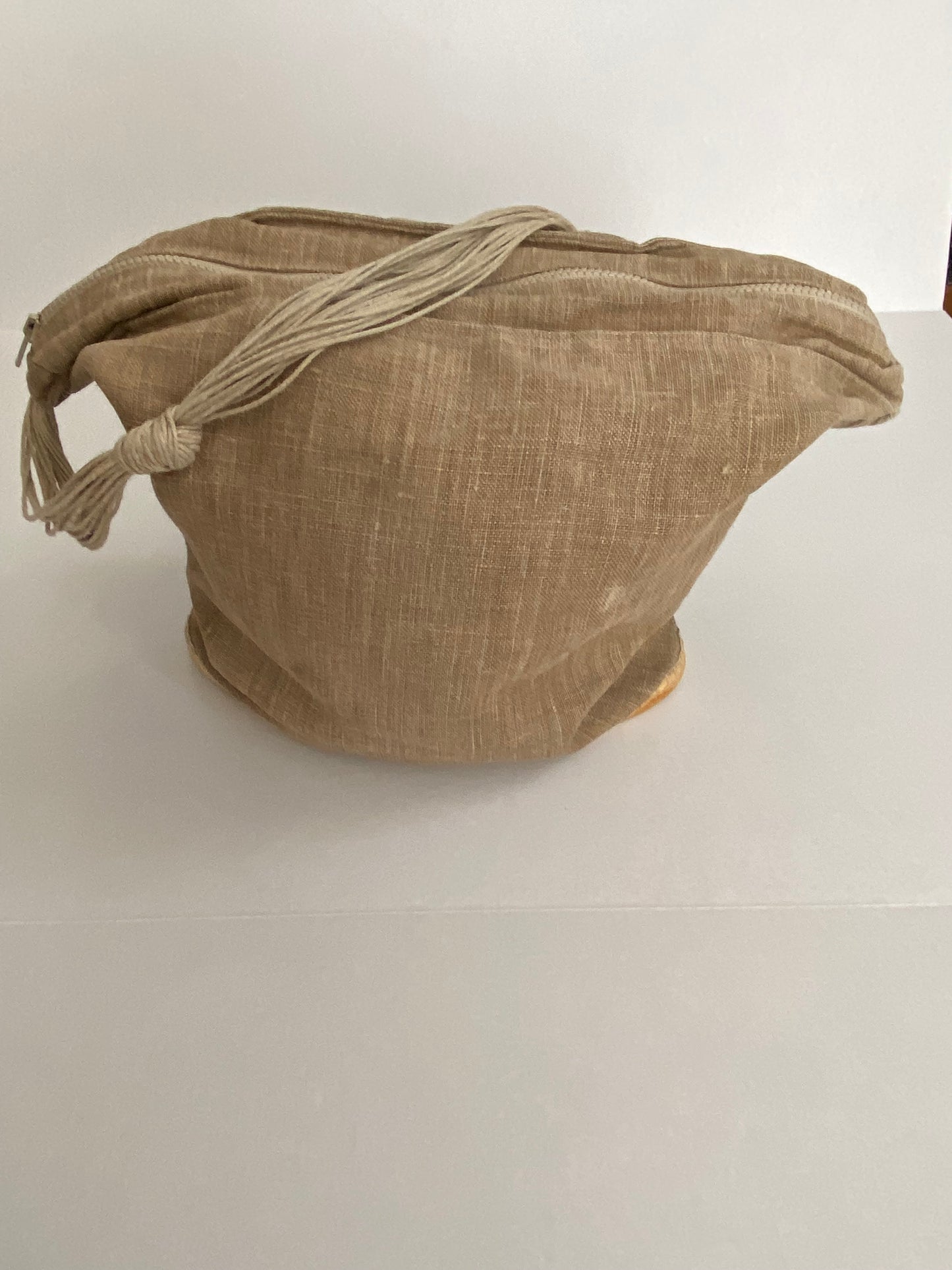 Andre Assous Linen Slouch Espadrille Bag