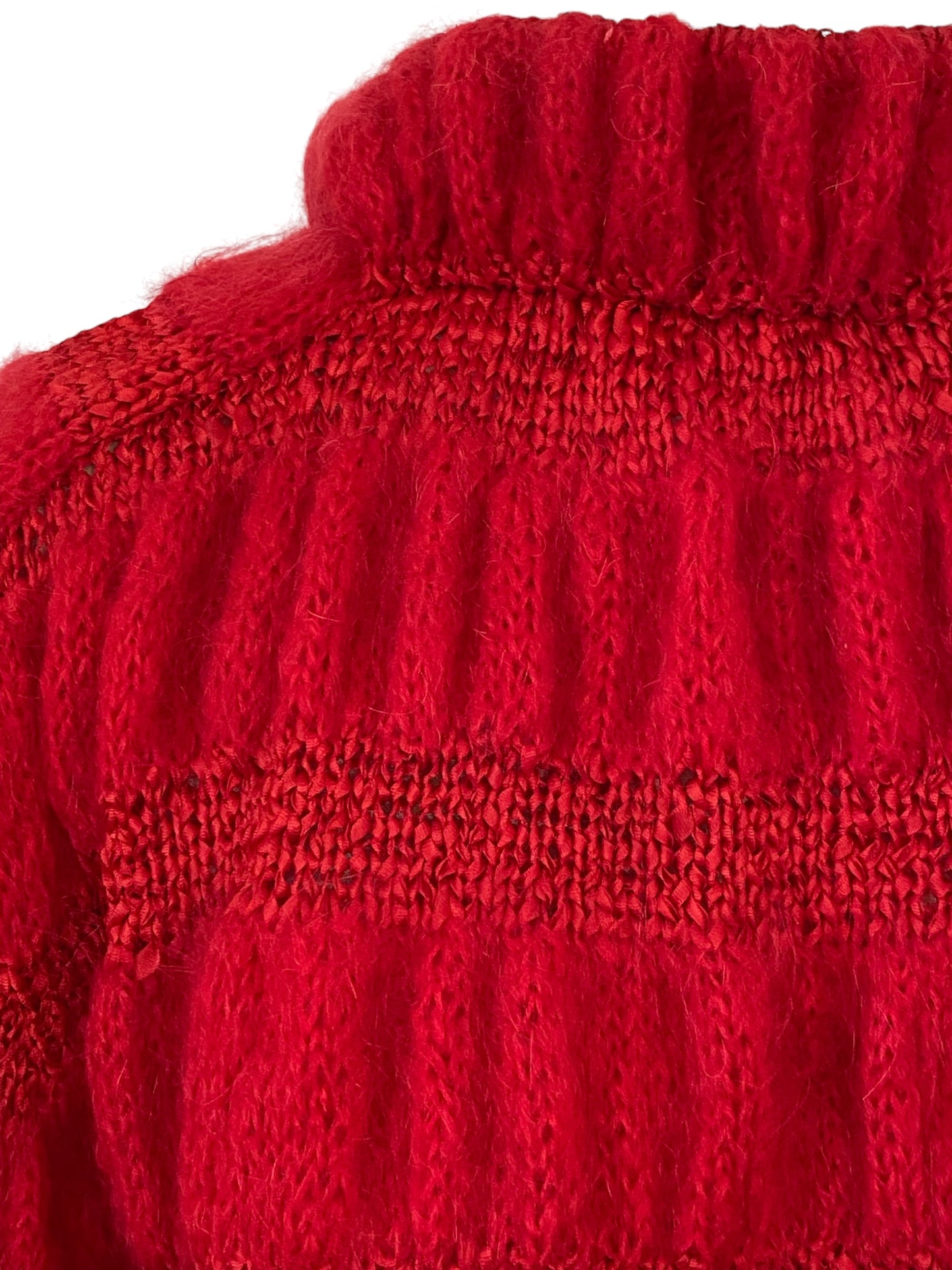 Hand Knit Red Chunky Sweater