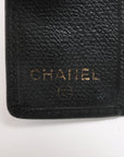 Chanel Coco Button Leather Key Case Black