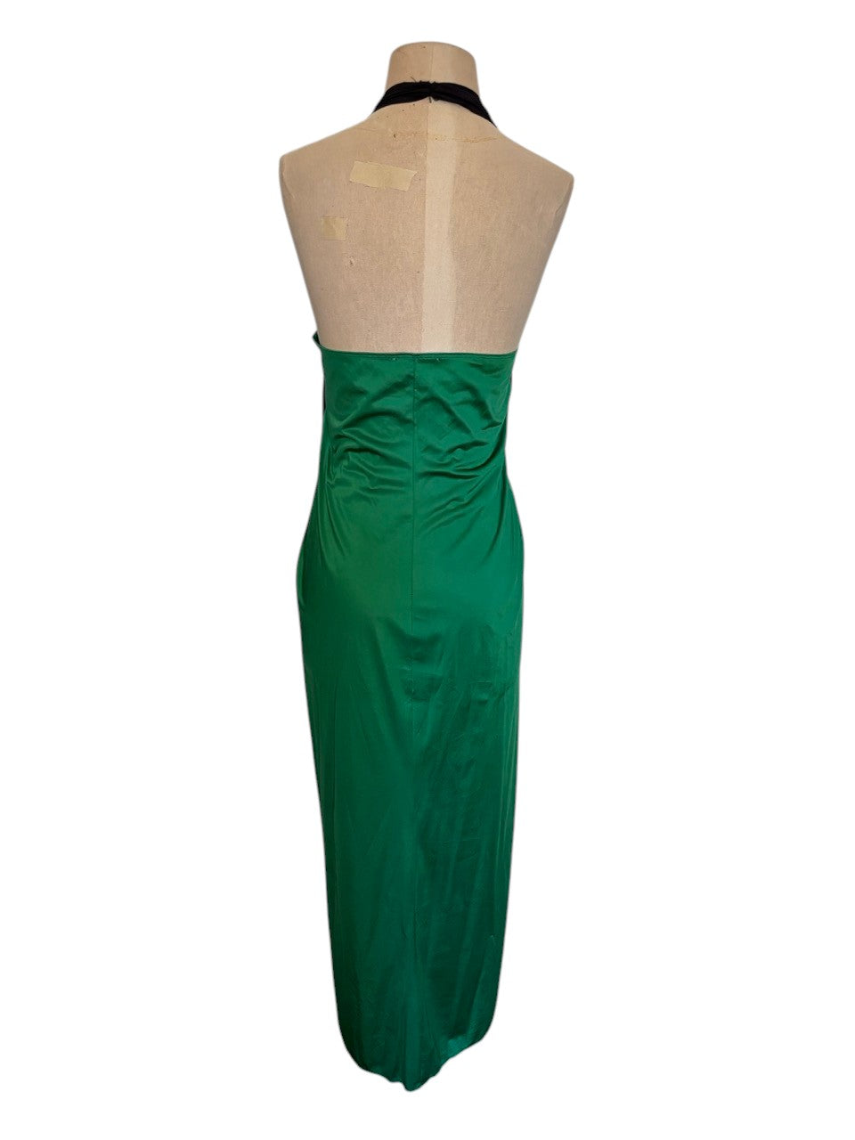 The Diana Ross Green Black Slip Dress
