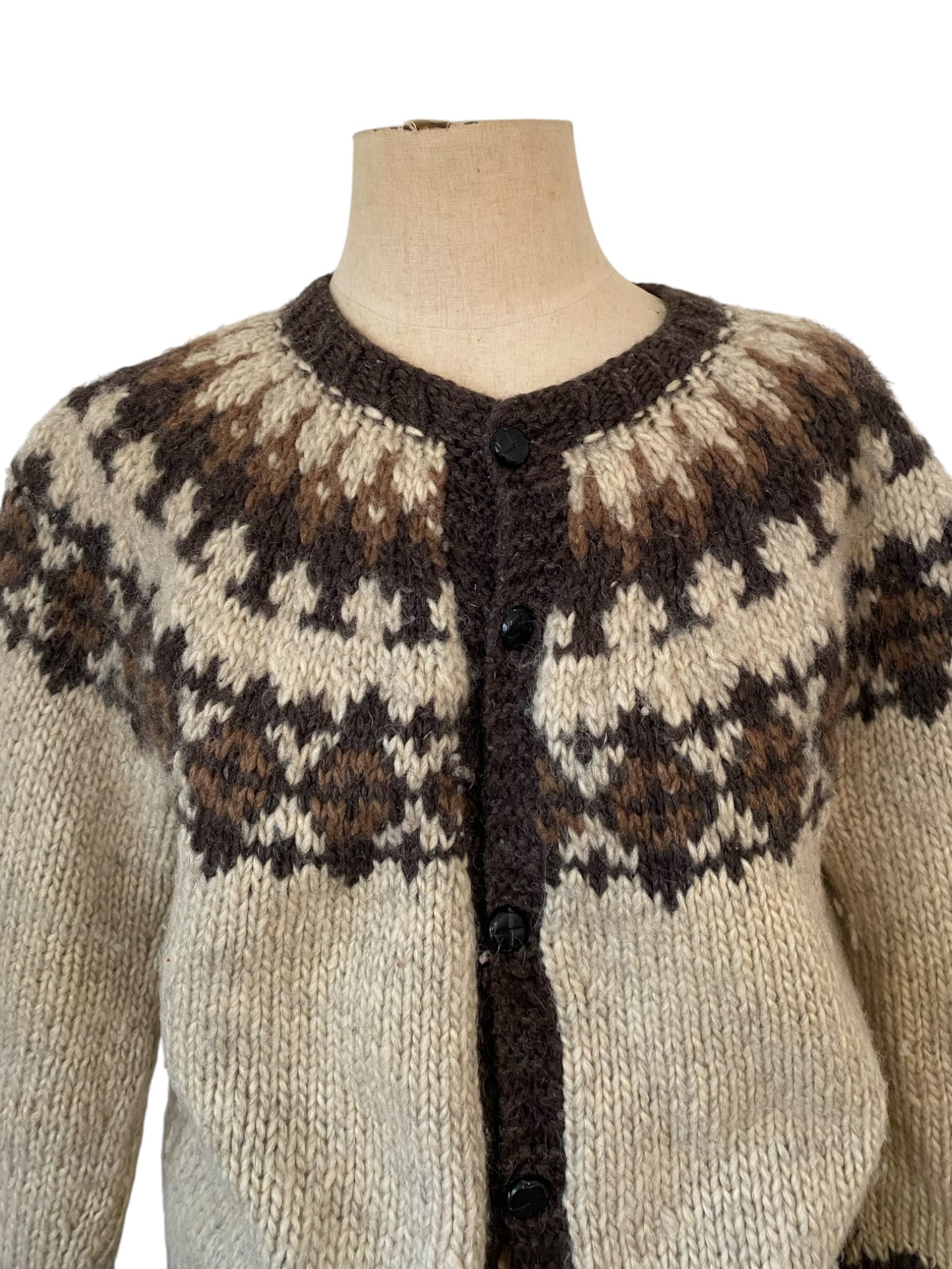 Fair Isle Cardigan Sweater