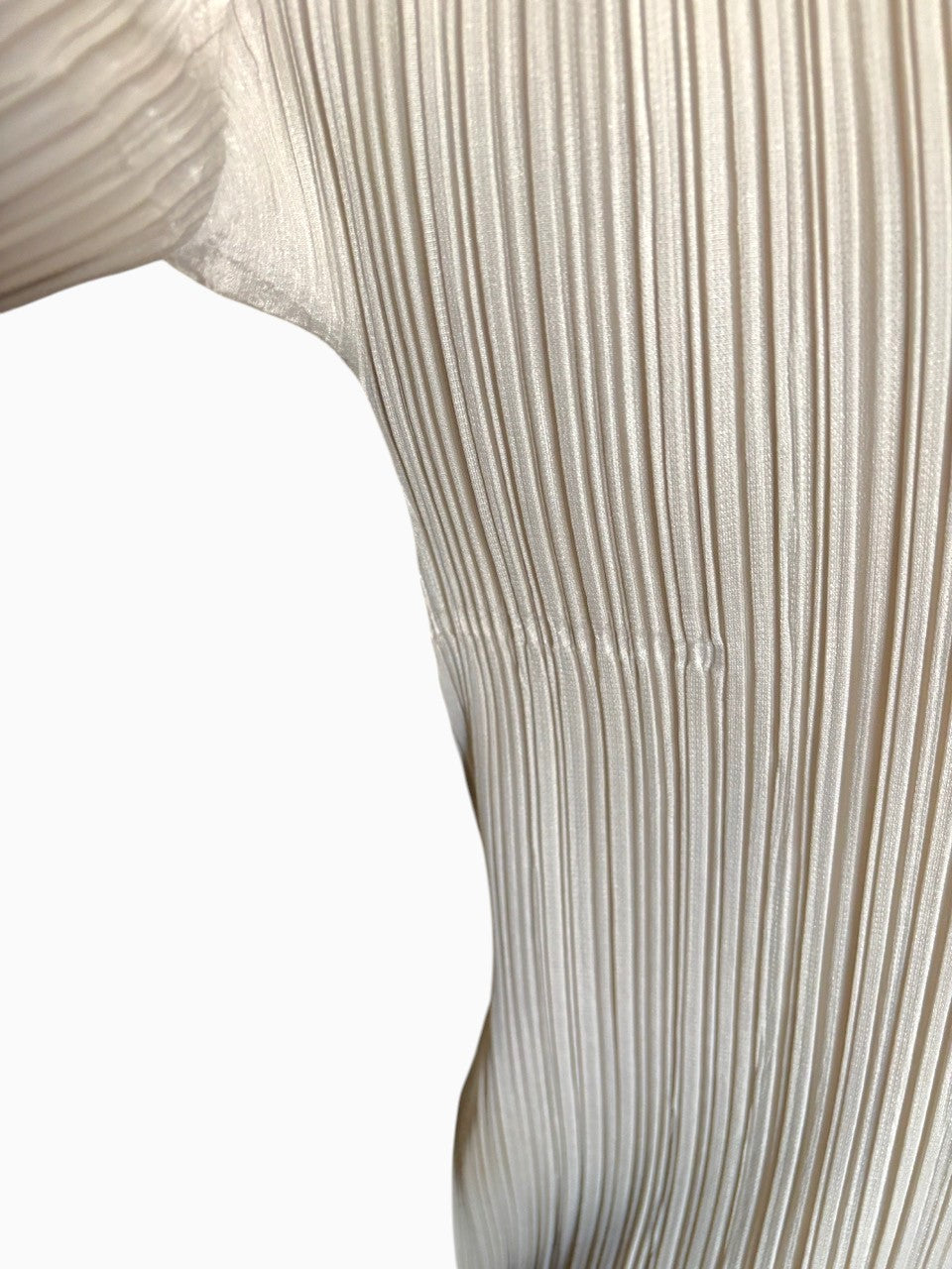 ISSEY MIYAKE Pleats Please Ivory Blouse