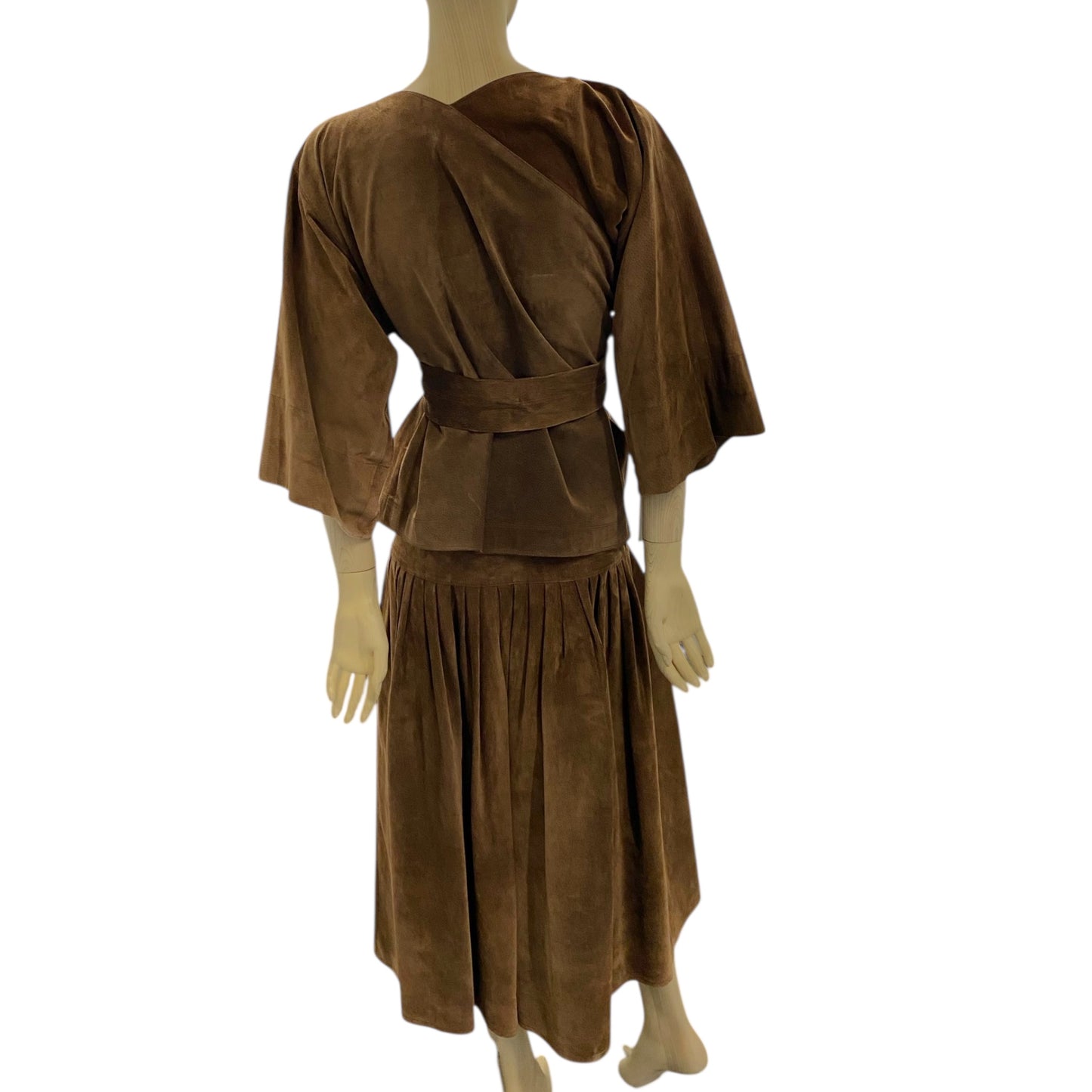 Jean Muir Brown Suede 3-Piece Set