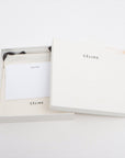 Celine Medium Bifold  Leather Compact Wallet Black x Cream