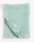 Stone Washed Linen Tea Towel - Ocean Spray