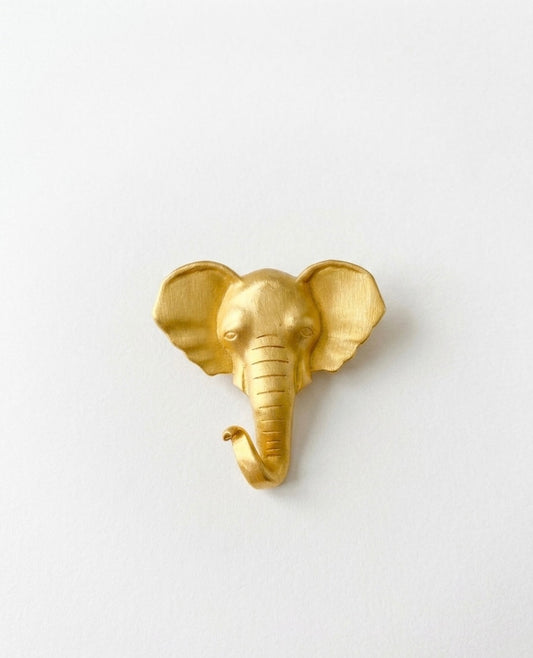 JJ stamped elephant brooch
