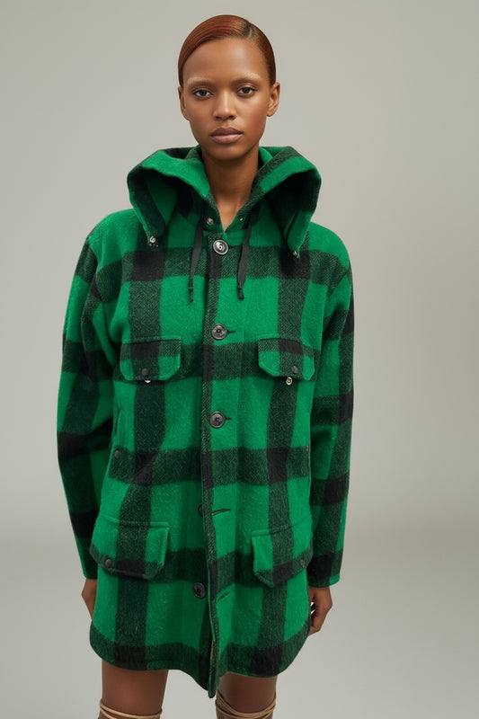 Green Black Lumberjack Jacket