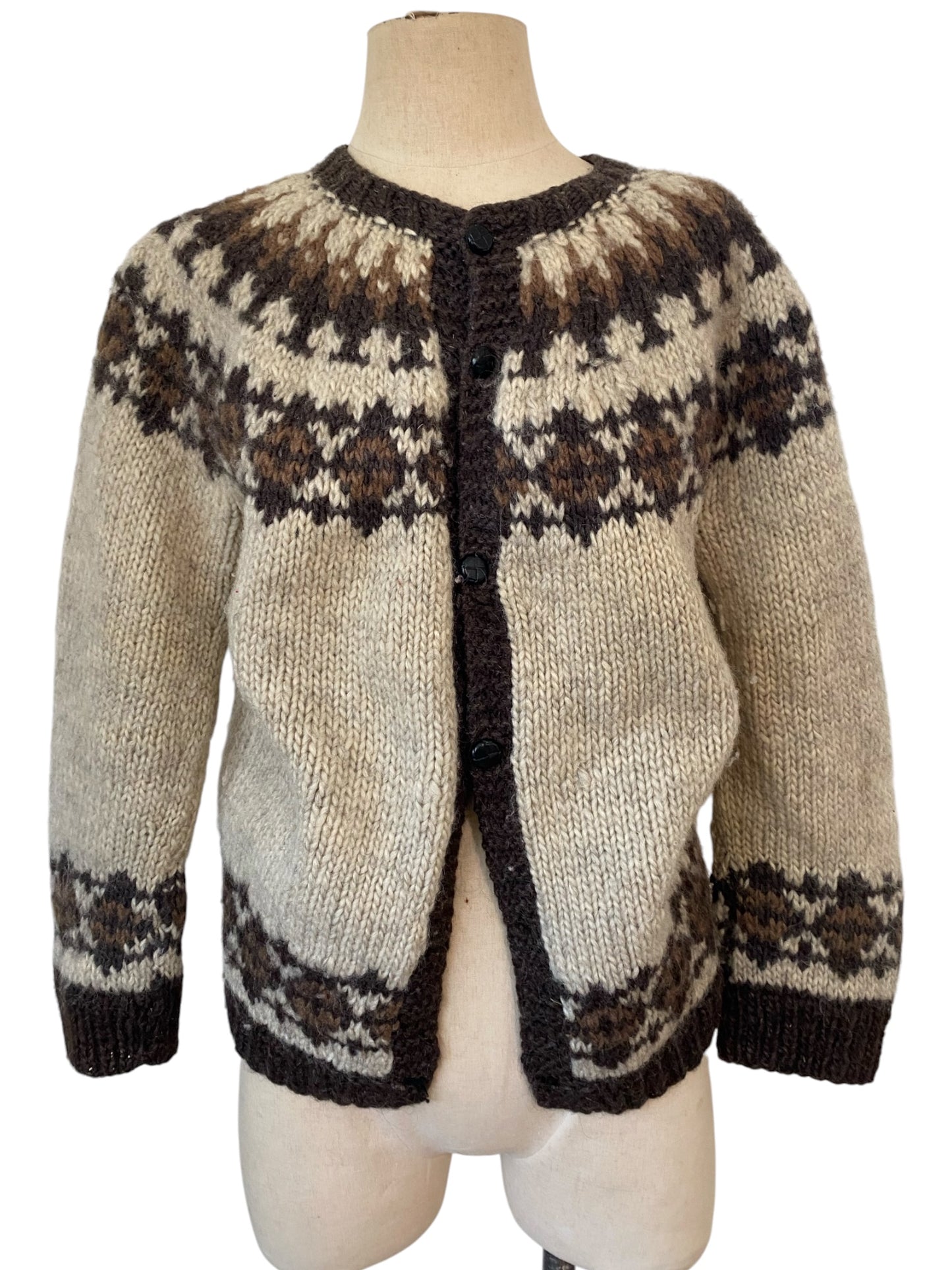 Fair Isle Cardigan Sweater