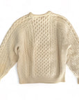 Irish Wool Cableknit Sweater