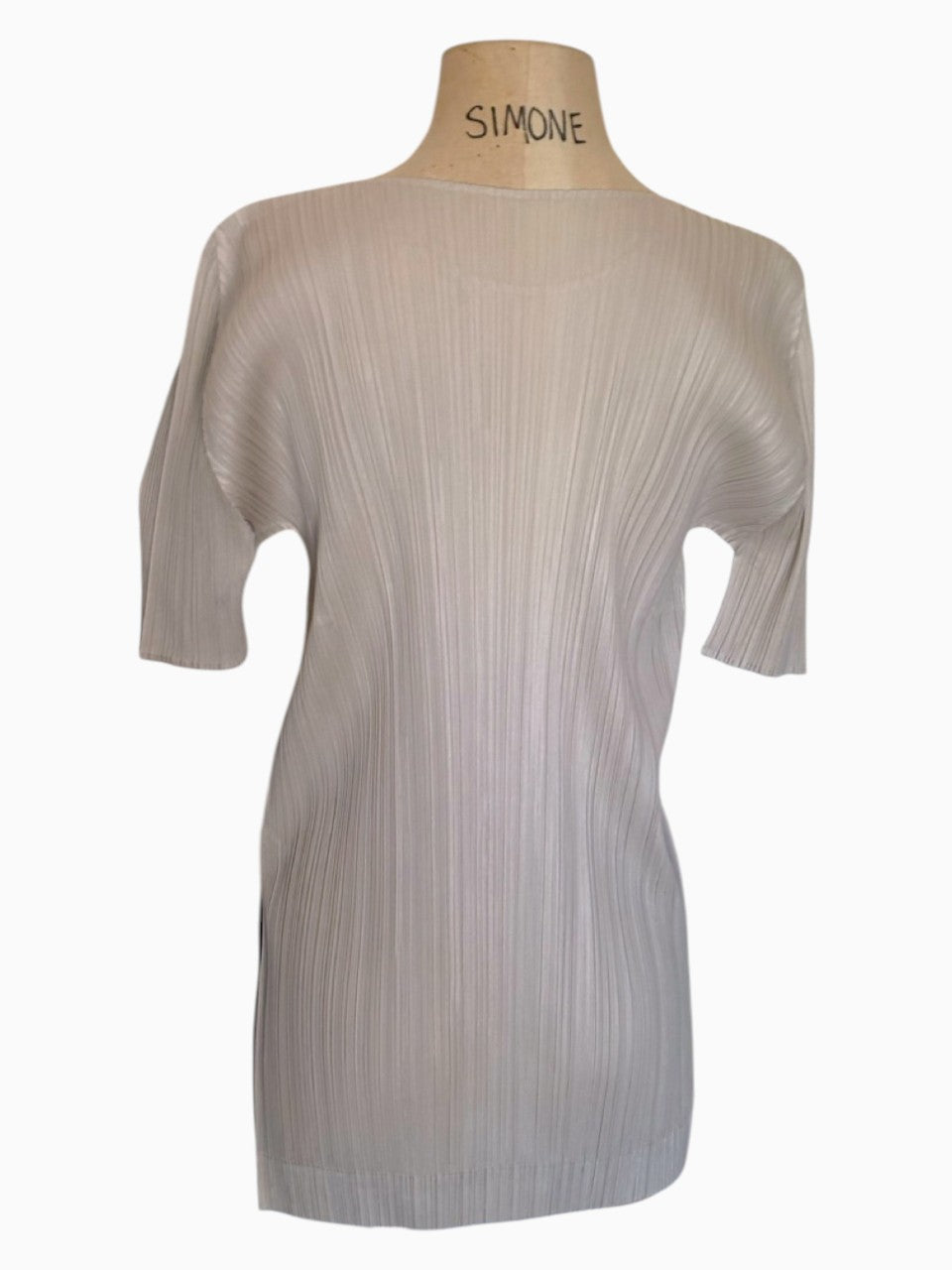 ISSEY MIYAKE Pleats Please Ivory Blouse