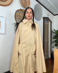 1960s Hensel Gucci Style Cape Trench Coat