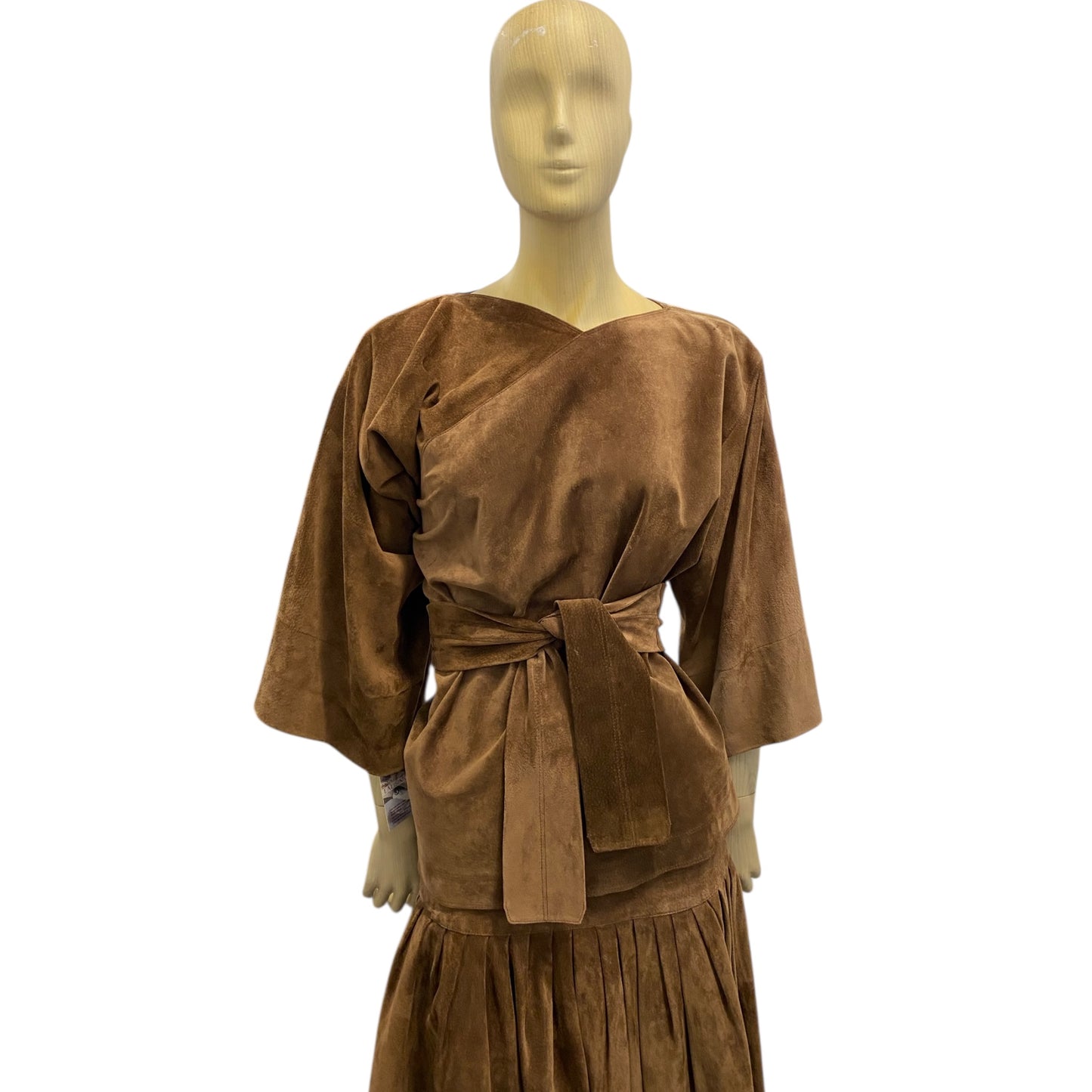 Jean Muir Brown Suede 3-Piece Set
