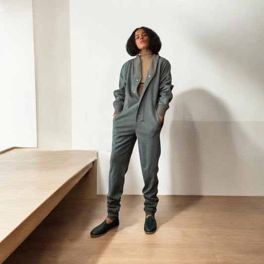 Claude Montana Wool Blend Knit One-Piece