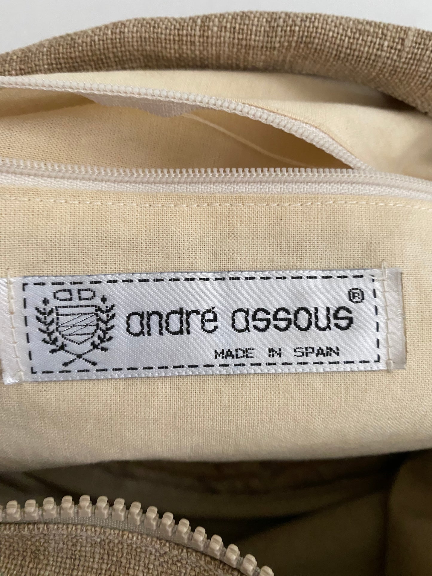 Andre Assous Linen Slouch Espadrille Bag