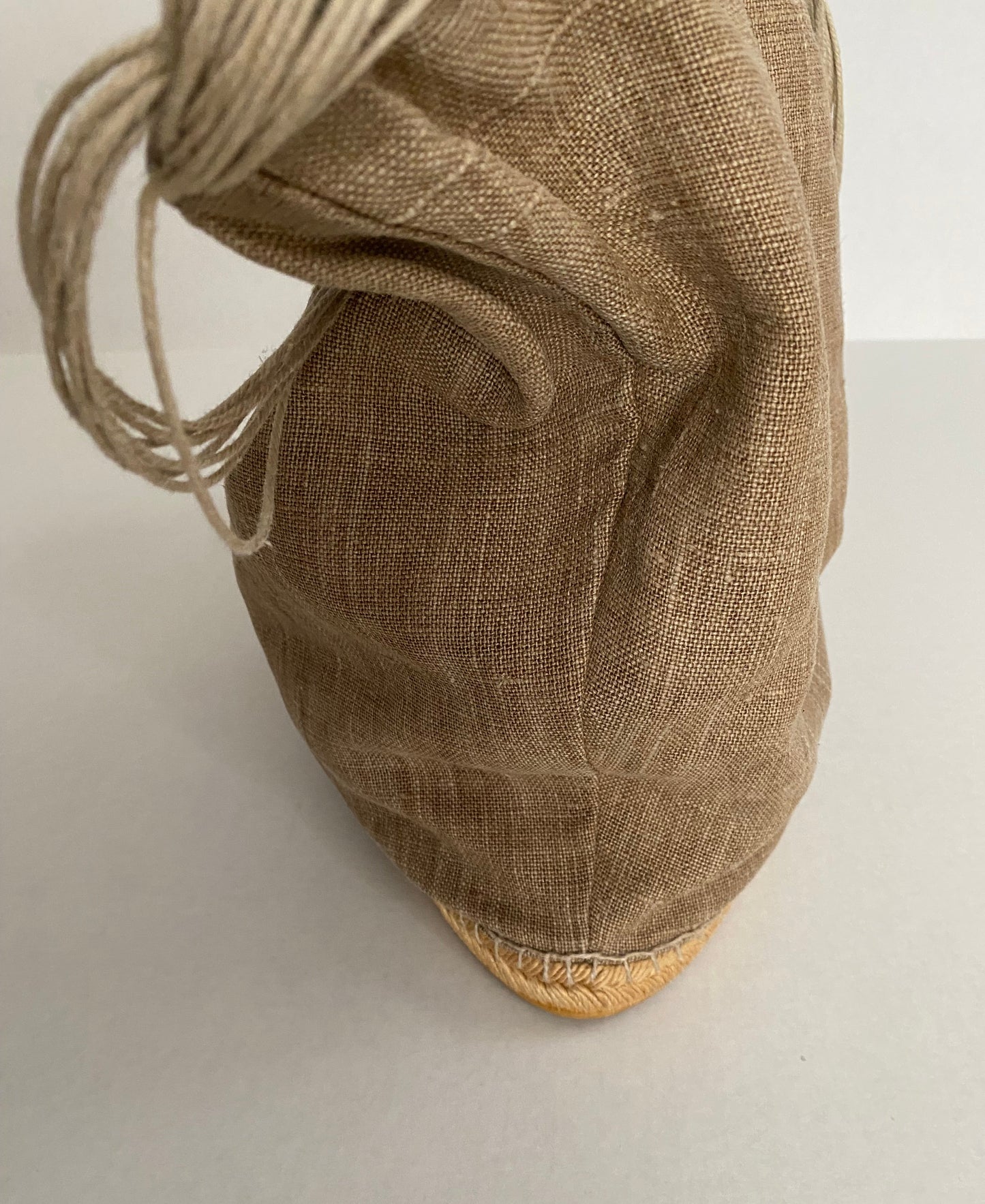Andre Assous Linen Slouch Espadrille Bag
