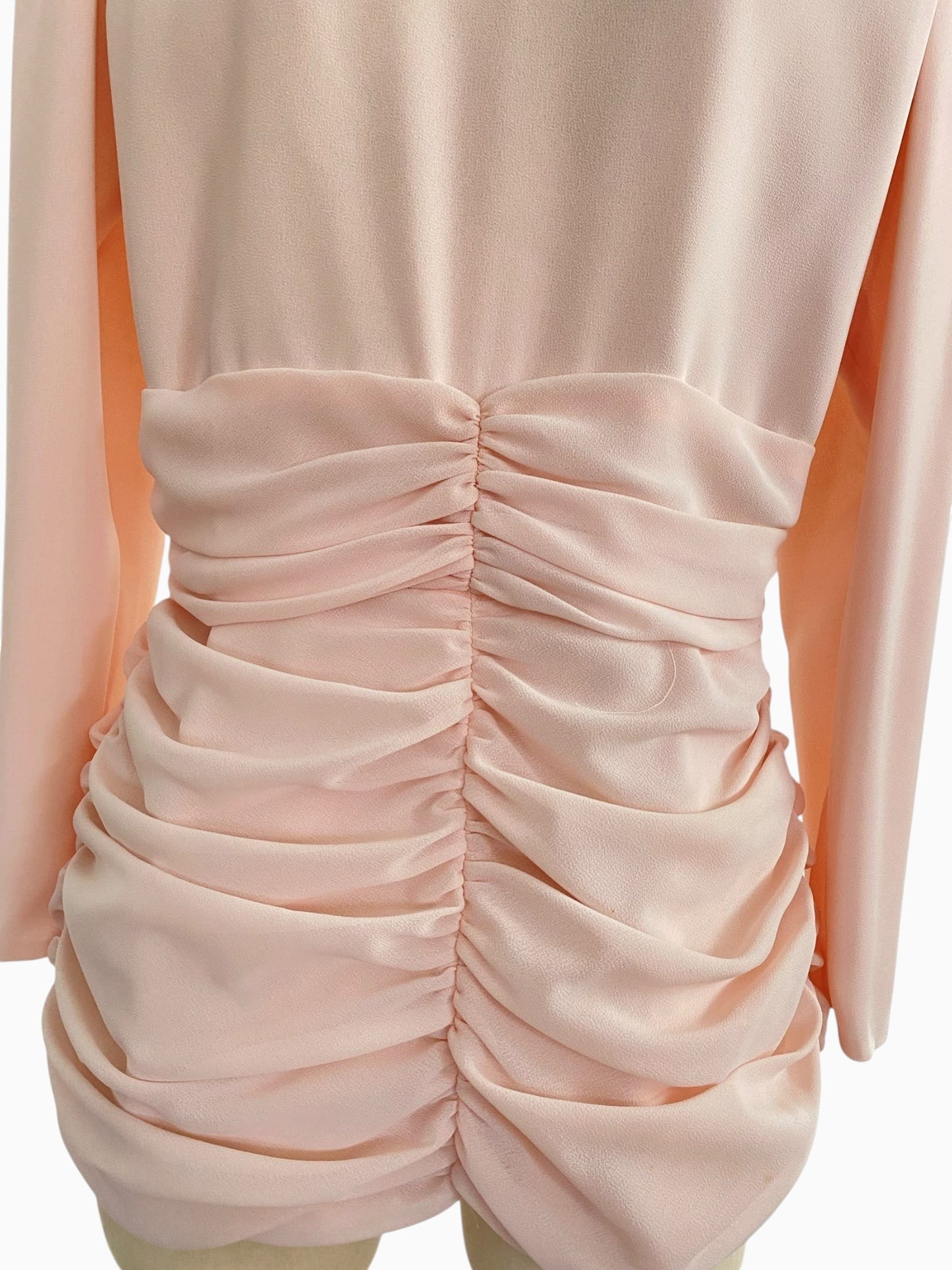 80s 90s Ruched Pink Jacket Embellished Epaulettes