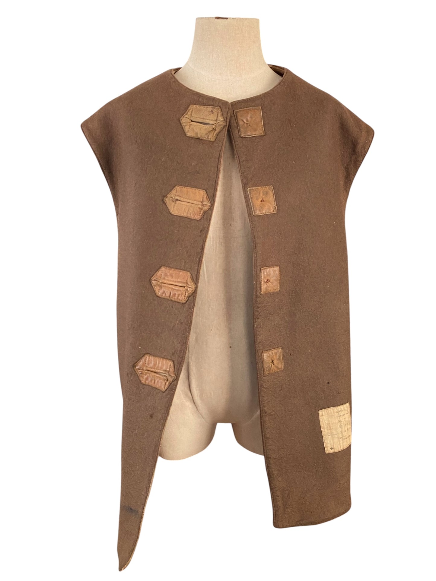 Military Leather Vest