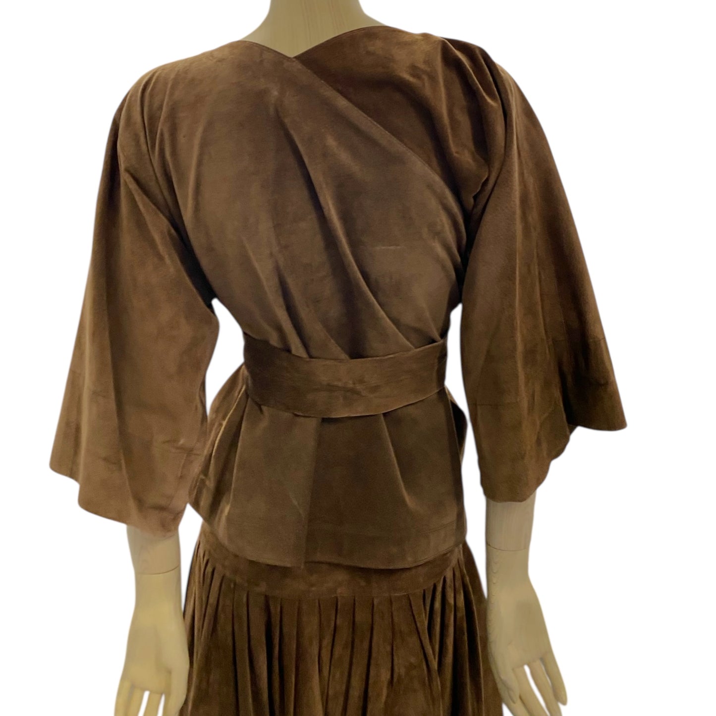 Jean Muir Brown Suede 3-Piece Set