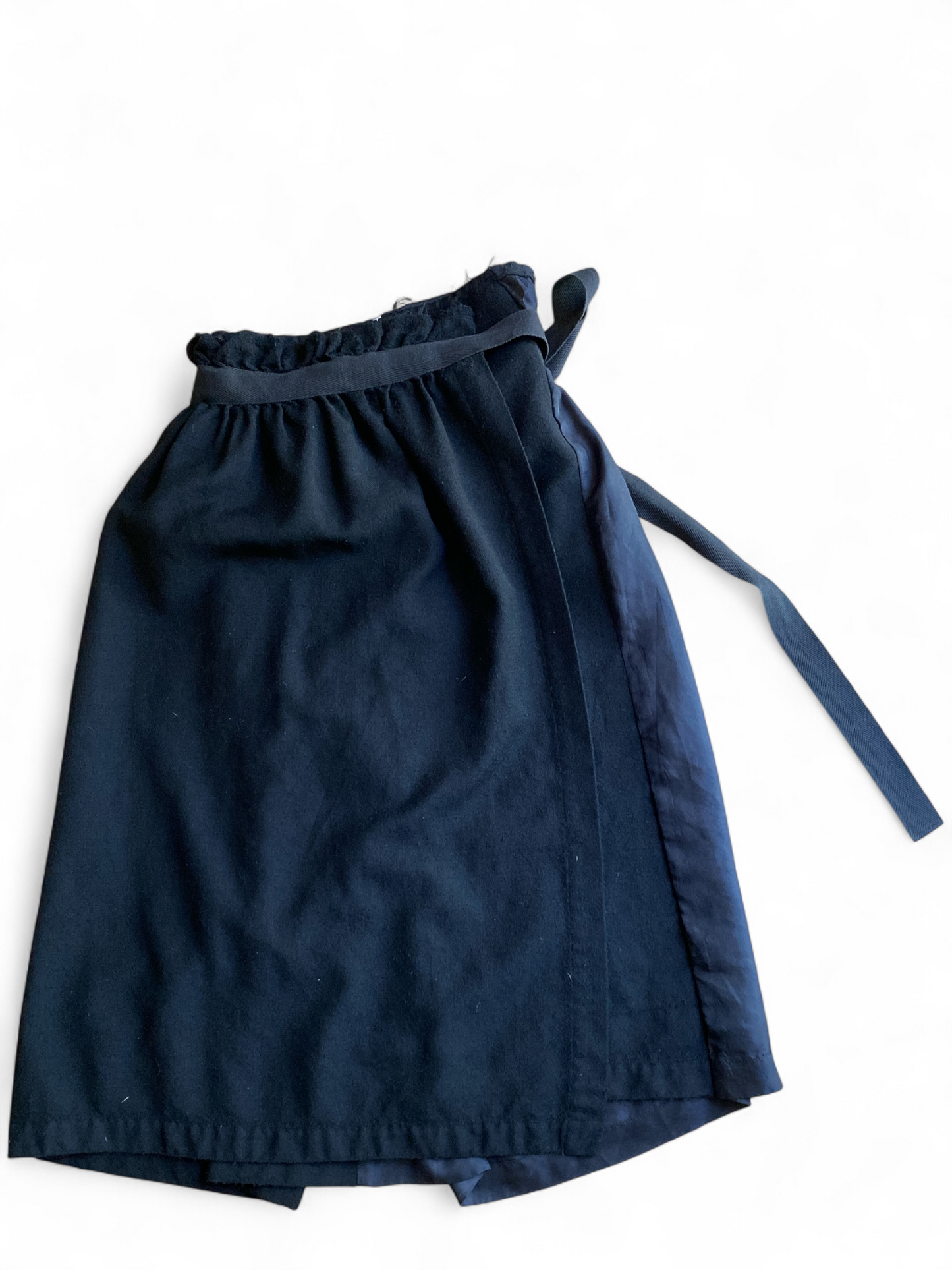 COMME des GARCON Tricot Black Wrap Skirt