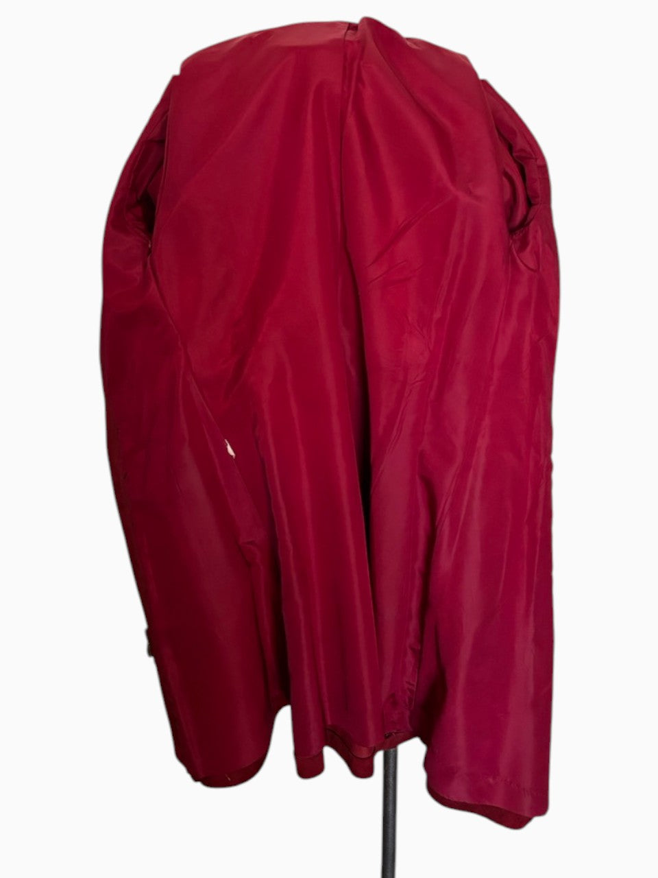 60s Red Suede Jacket Fox Fur Sleeves