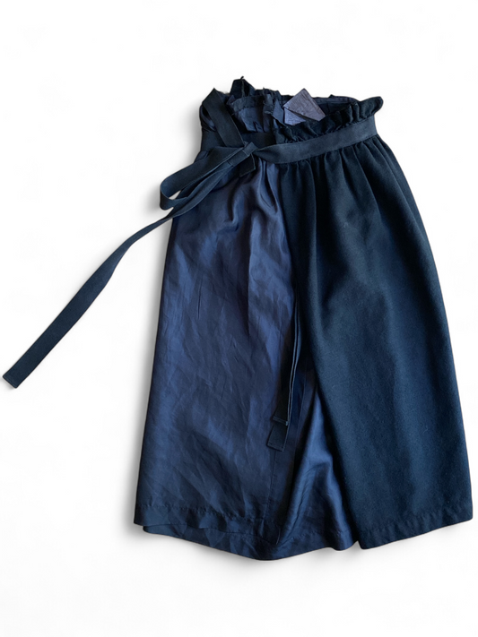COMME des GARCON Tricot Black Wrap Skirt
