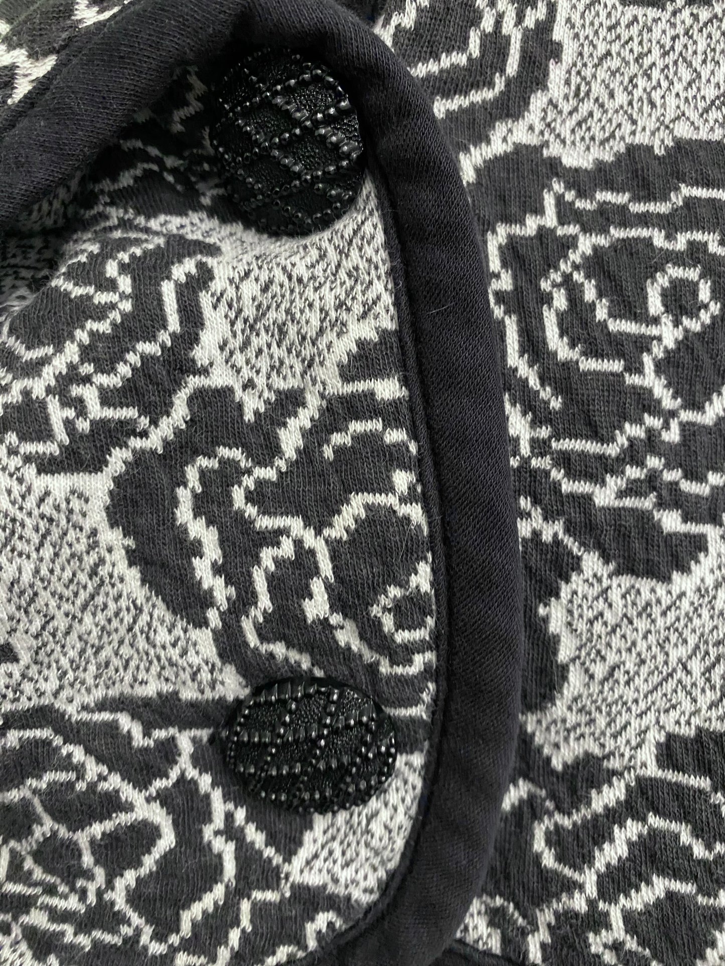 Celia Tejada Knit Rose Jacket Capelet Collar