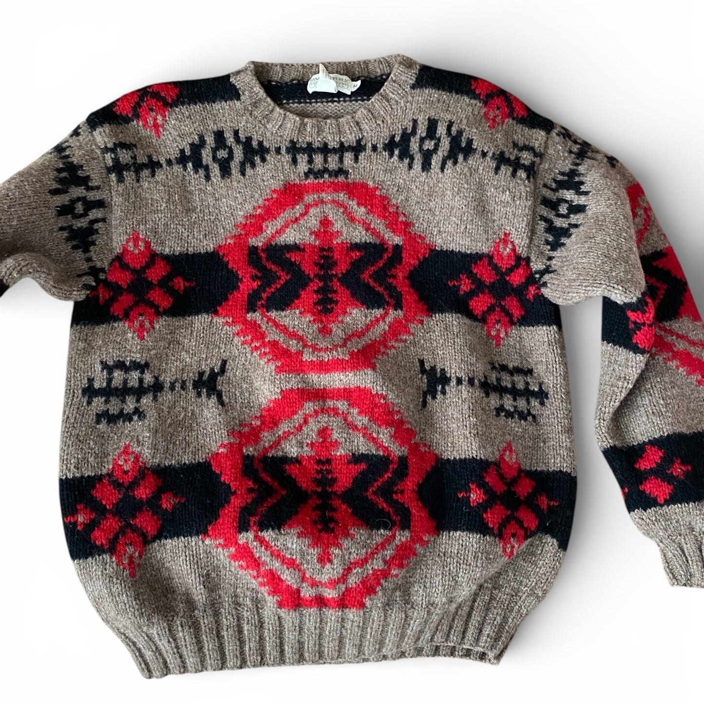 80s Banana Republic Southwestern Motif Sweater