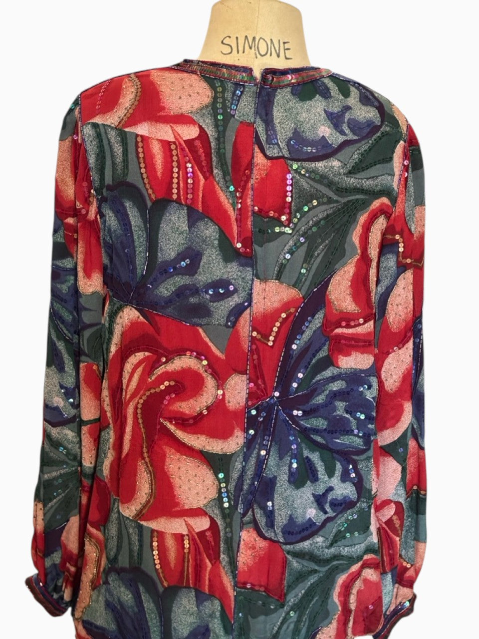 Floral Watercolor Print Dropwaist Dress