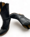 Black Western Boot with High Heel