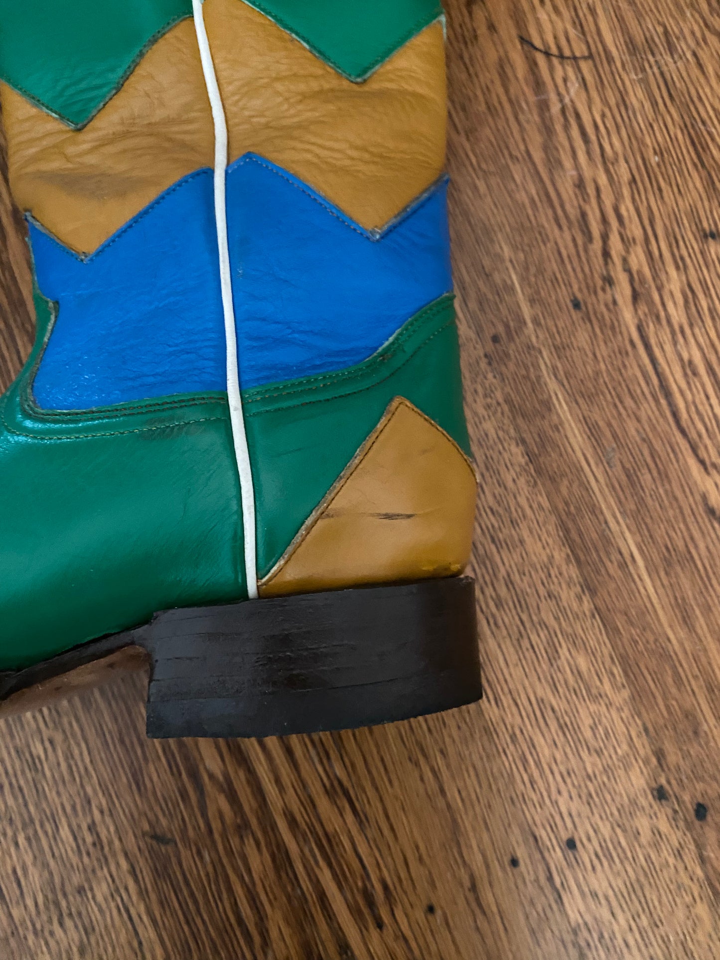 Multi-Color Chevron Riding Boots
