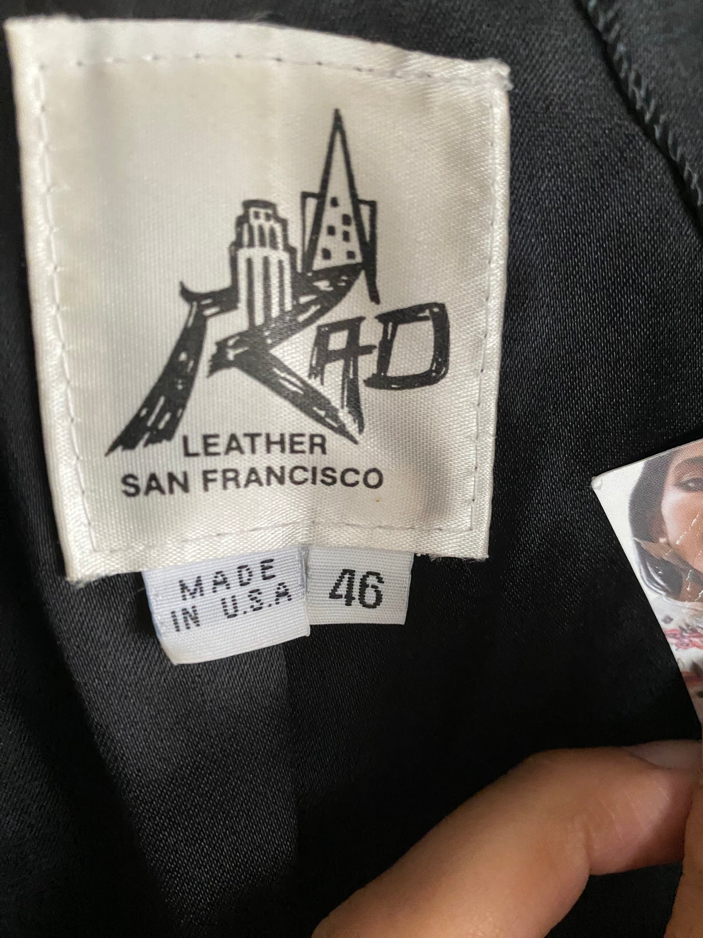 Black Leather Moto Vest