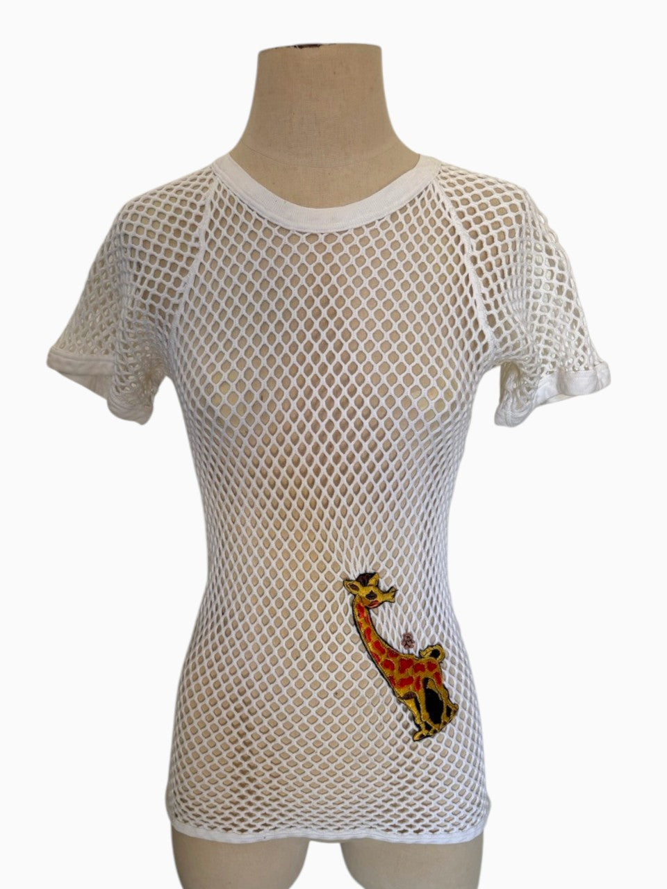 IAMWHATIAM x Norse Net Upcycled Mesh Tee with Giraffe Patch