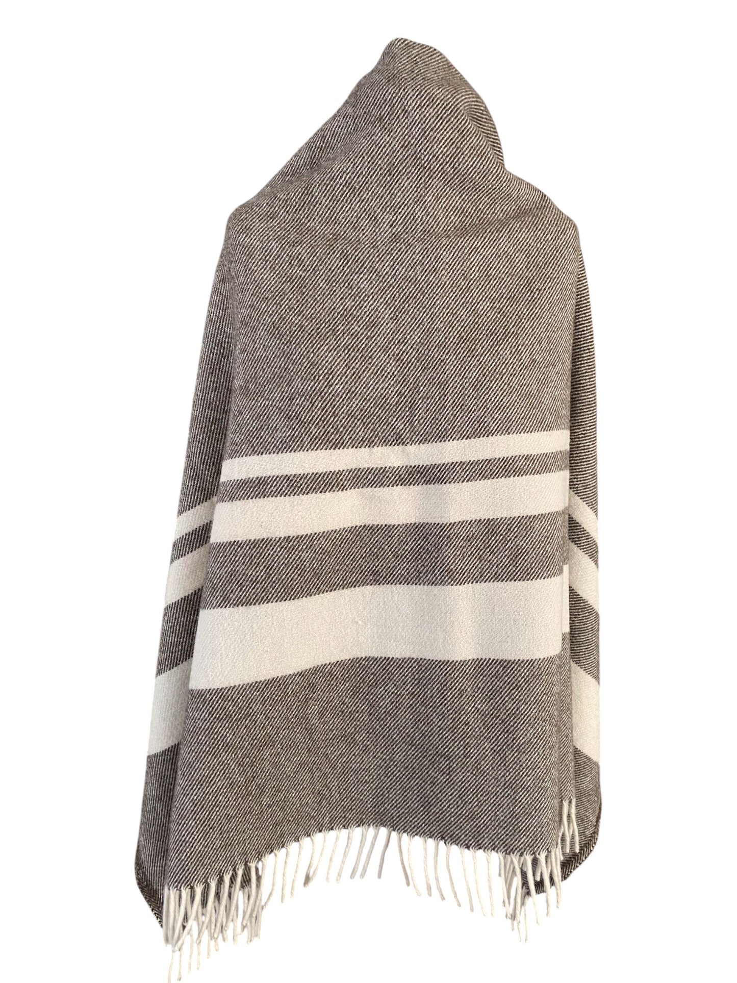 Faribault Wool Throw Blanket with Fringe