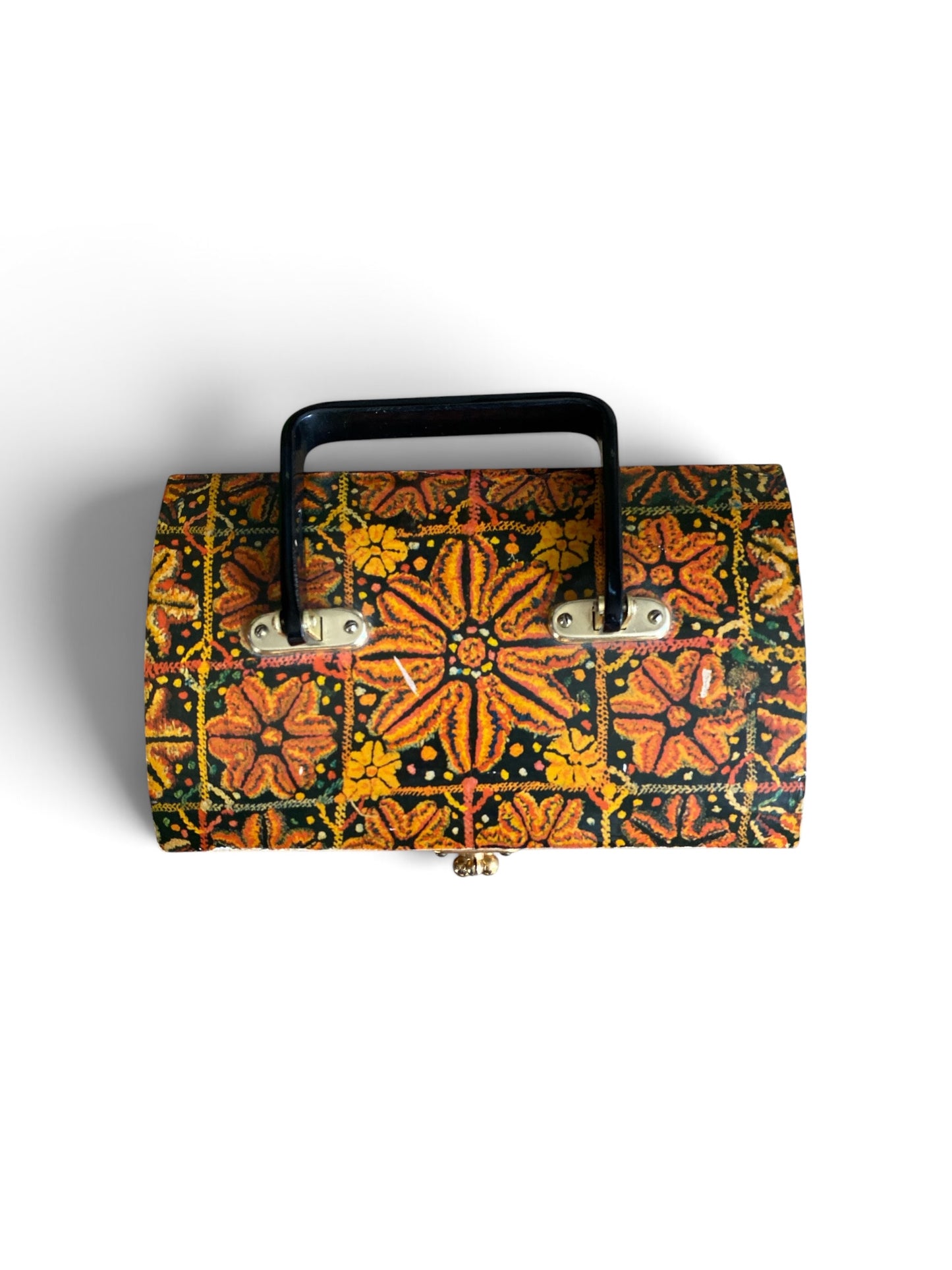 60s Printed Box Purse