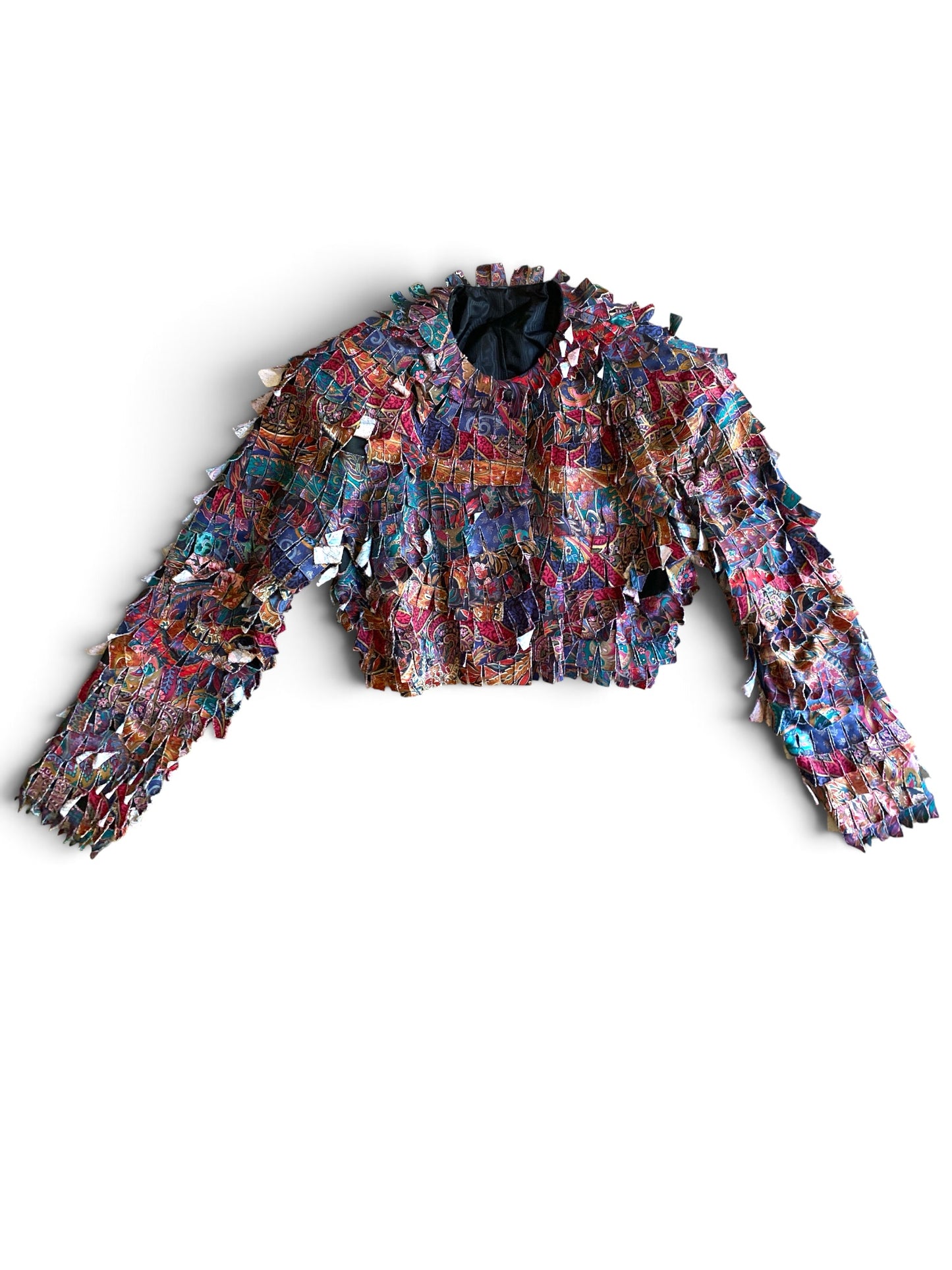 Cropped Fringe Jacket