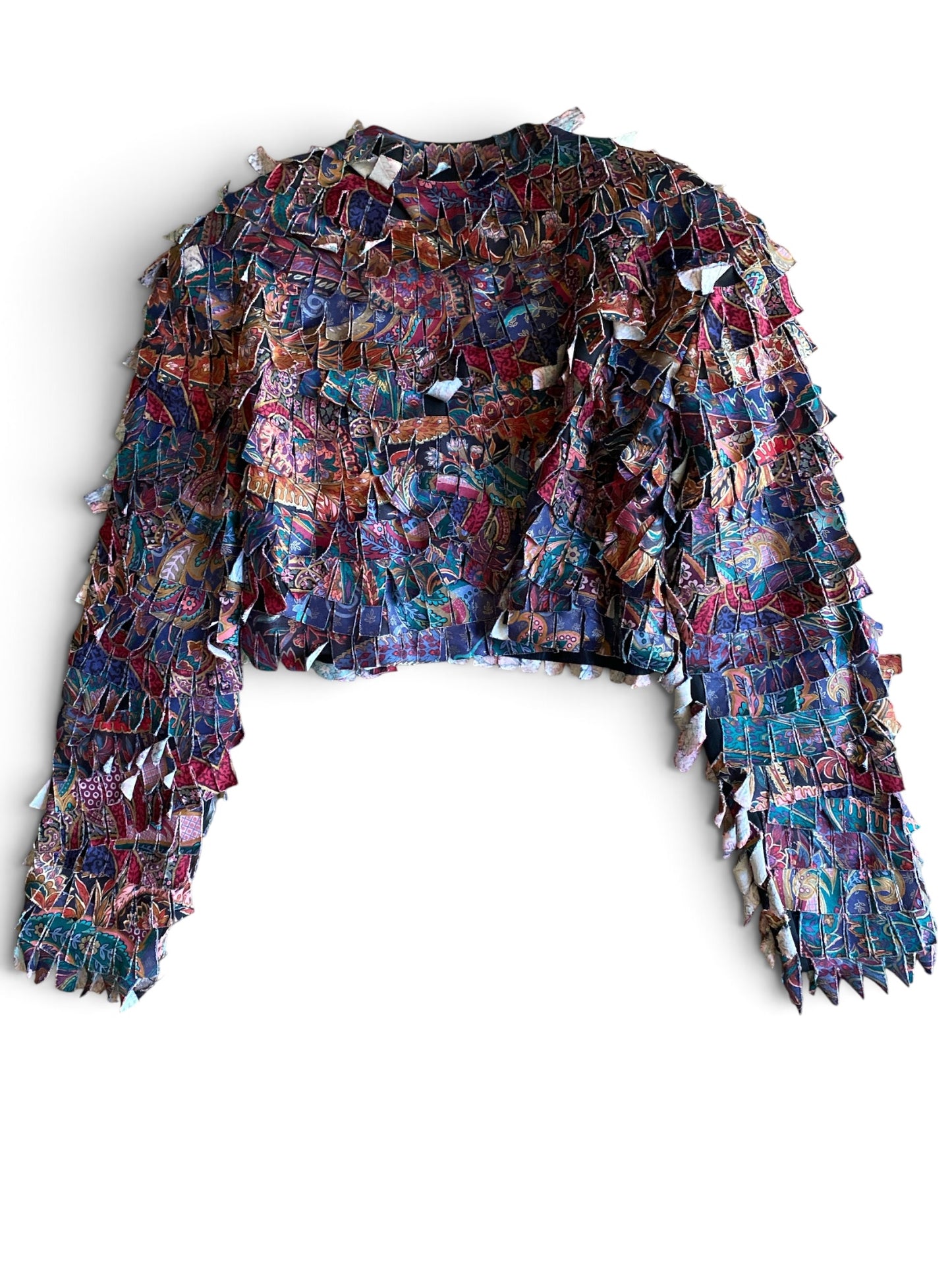 Cropped Fringe Jacket