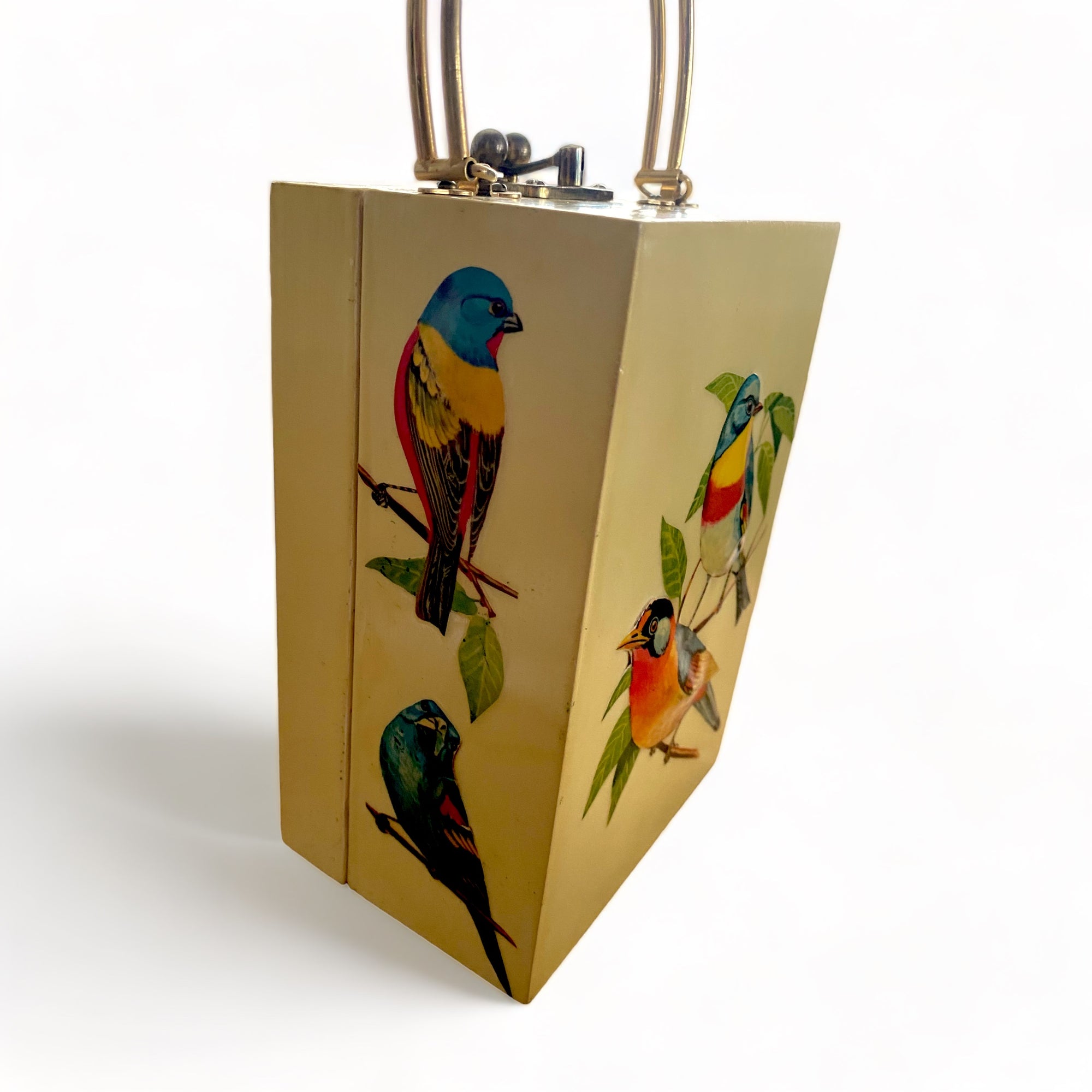 Annie Laurie Decoupage Bird Box Purse