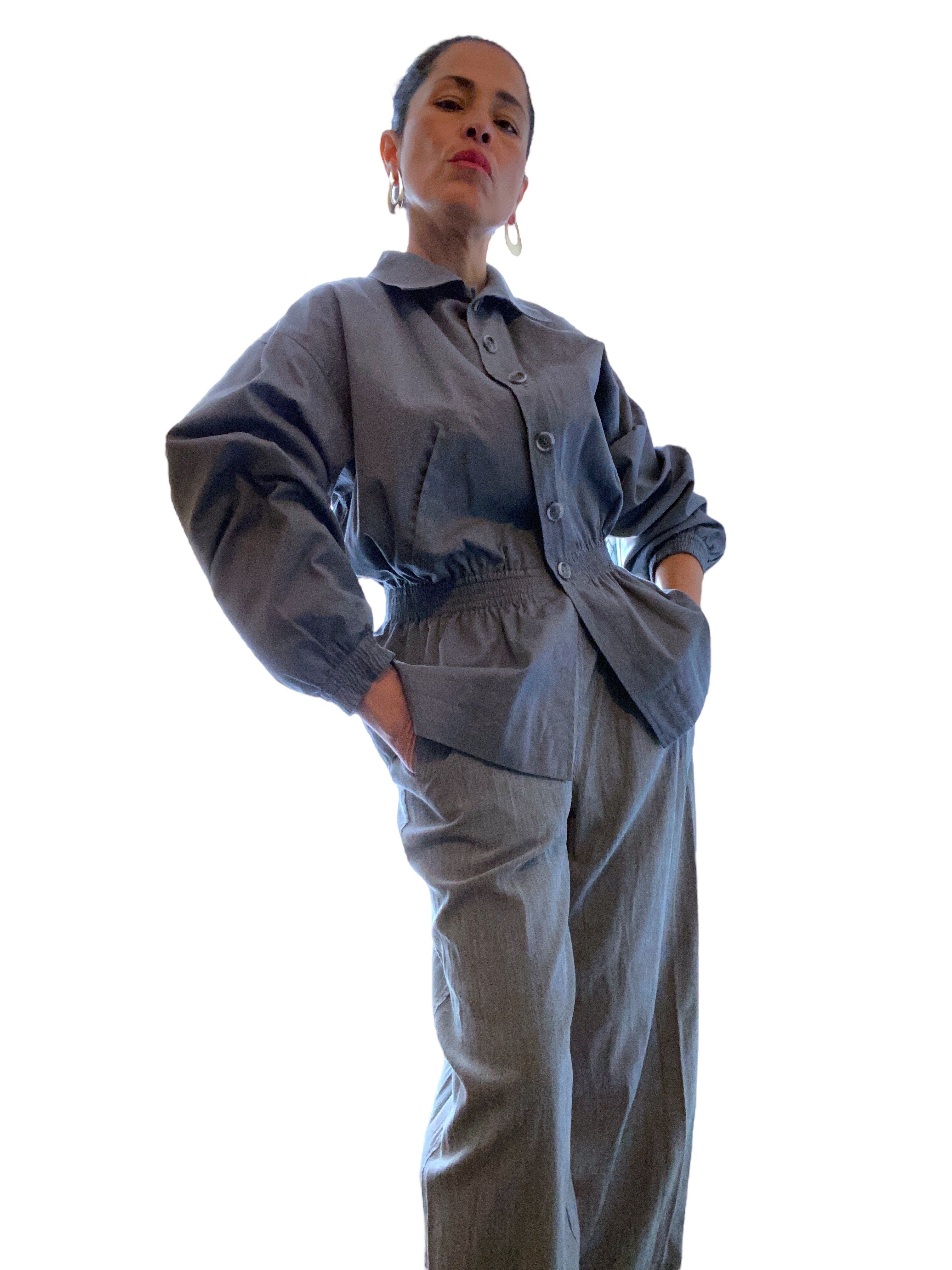 1980s Saint Laurent Grey Jacket