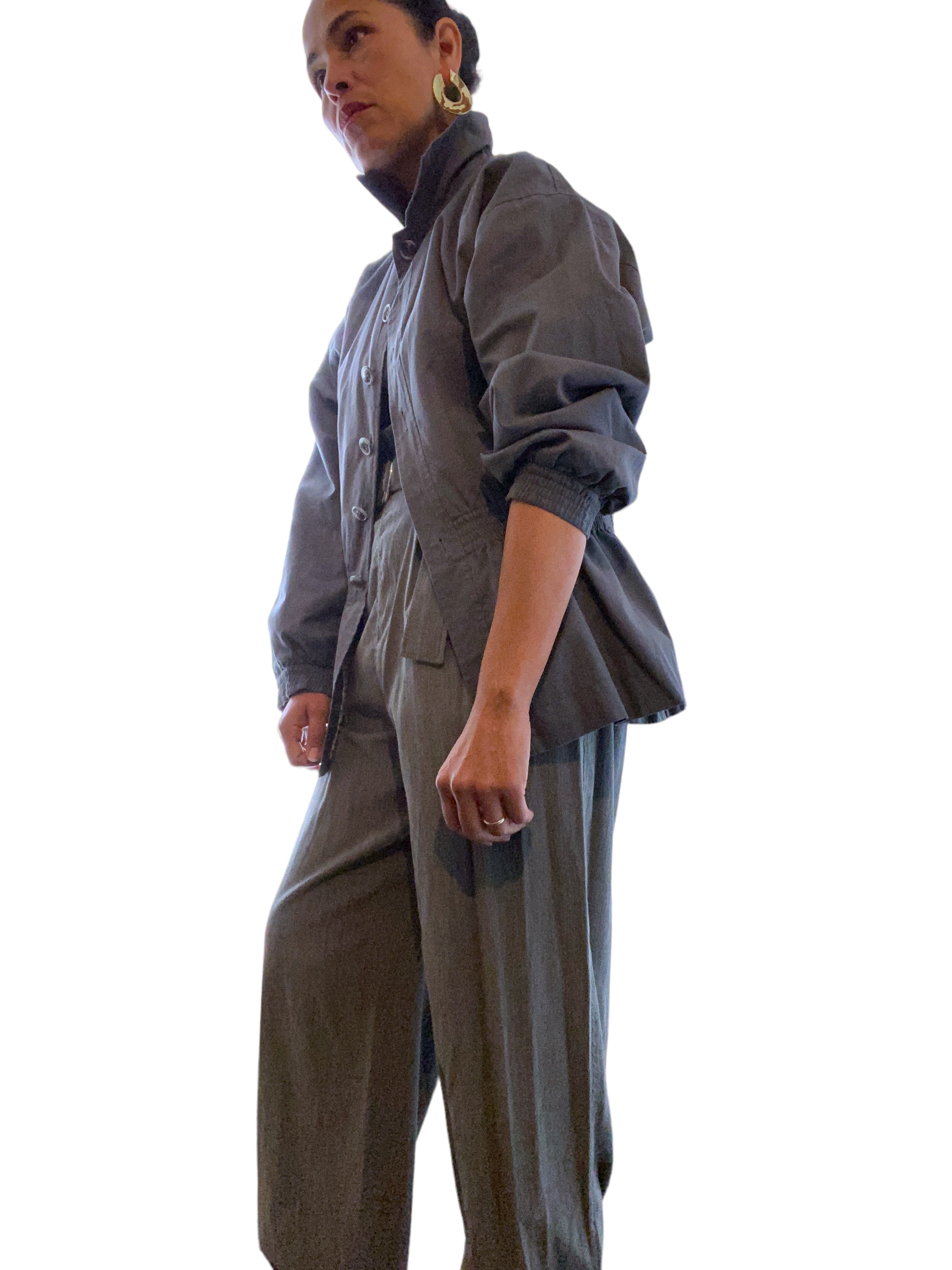 1980s Saint Laurent Grey Jacket