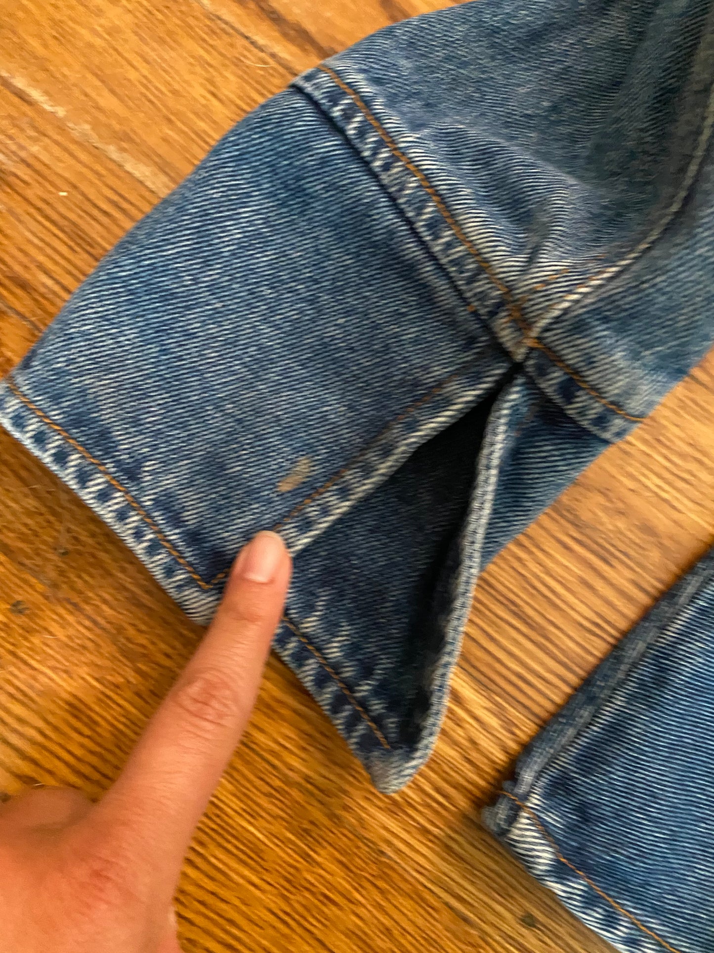 1980s Bill Blass Jeans Denim Jacket w Peplum
