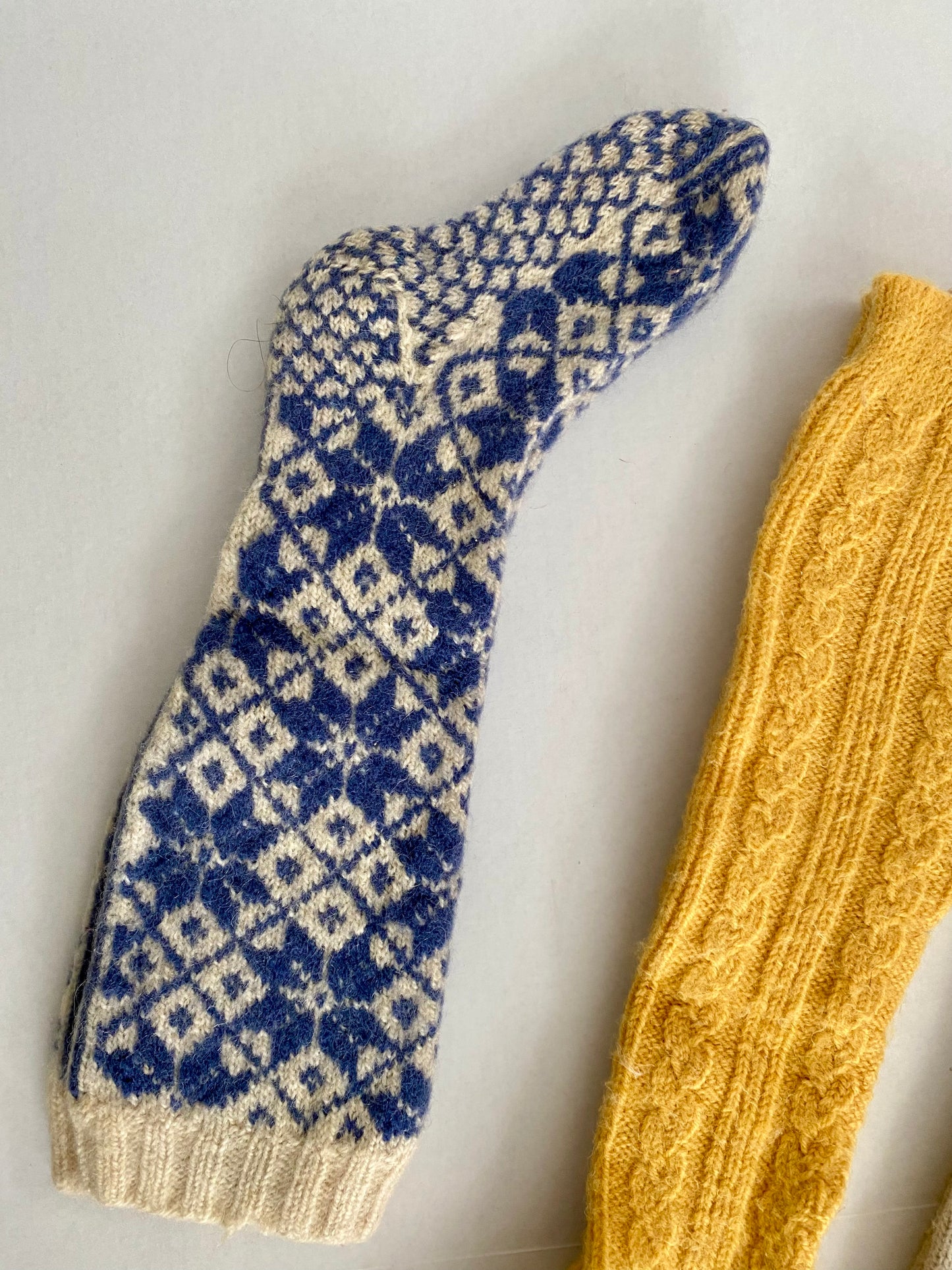 Hand Knit Wool Long Socks